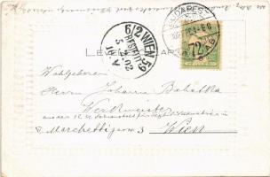 1902 Budapest, Lánchíd, kilátás a Bazilikával (EK)