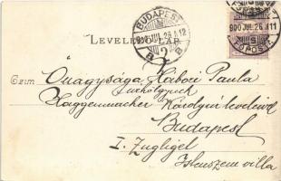 1900 Budapest VIII. Baross utca, villamos, üzletek. Divald Károly 142. sz. (EK)