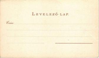 Budapest anno 1602. Buda és Pest a Gellérthegyről. Geittner és Rausch kiadása, Art Nouveau litho (EK...