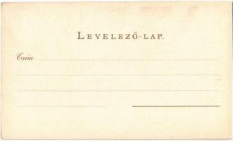 Budapest anno 1794. A Váczikapu a Hajóhíddal. Geittner és Rausch kiadása, Art Nouveau litho