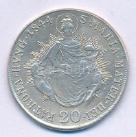 1844B 20kr Ag "V. Ferdinánd" T:2,2- anyaghiba,foglalatnyomok
Huszár: 2081., Unger III.: 1...
