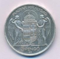 1939. 5P "Horthy balra" Ag T:1-
Adamo P8.2