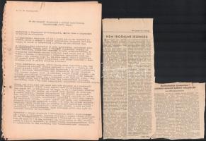 cca 1950-1986 Kéri József papír hagyatéka és egyéb papír, többek közt egy ismeretlen 4 és fél oldaln...