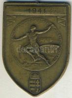 1941. "Magyar Királyi Államvasutak Sportegyesületeinek Ligája" Br díjérem T:2/3 fny.