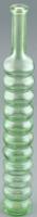 Zöld bordás üveg palack, m:31,5cm
