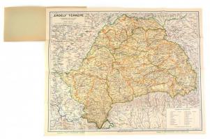 1940 Erdély térképe, rajta a második bécsi döntés által megállapított határvonallal. Tervezte és rajzolta: Kogutowicz Manó. 1 : 900.000. Kiadja: Magyar Földrajzi Intézet Rt. 61,5x49,5 cm