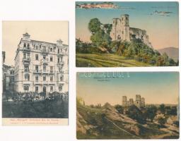 17 db RÉGI képeslap vegyes minőségben / 17 pre-1945 postcards in mixed quality