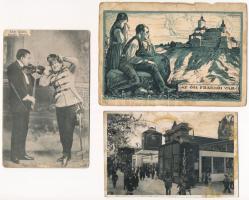17 db RÉGI képeslap vegyes minőségben / 17 pre-1945 postcards in mixed quality