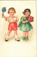 1941 Children art postcard. EAS 1551.