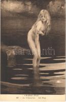 Au Crépuscule / Erotic nude lady art postcard. Musée du Luxembourg. ND Phot. s: Paul Chabas