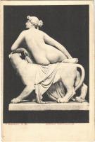 Frankfurt, Ariadne Rückansicht / Erotic nude lady sculpture (kis szakadás / small tear)