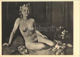 Jugend. München, Haus der Deutschen Kunst / Erotic nude lady art postcard s: Julius Mahainz