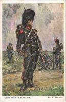 Armée Belge. Grenadier / WWI Belgian military art postcard, grenadier s: M. Wagemans (EK)