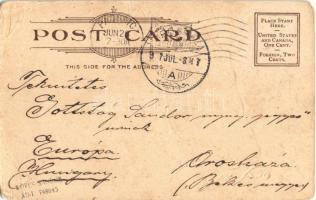 1907 Flag of the United States, American flag. Emb. (EM)