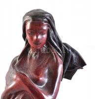 Oláh Sándor: Vénusz. Bőr szobor, jelzett, kopott, m:46 cm