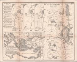 cca 1880 Palesztína a Szent Föld látképe Rotációs fametszet 42x38 cm