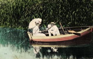 Couple in boat