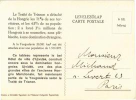 Újvidék, Novi Sad; Városháza. Kiadja a Délvidéki Egyetemi és Főiskolai Hallgatók Egyesülete / Hungar...