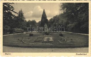 1939 Sopron, Erzsébet kert irredenta virágággyal