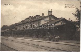 1906 Zombor, Sombor; Pályaudvar, vasútállomás. Kaufmann B. kiadása / railway station (r)