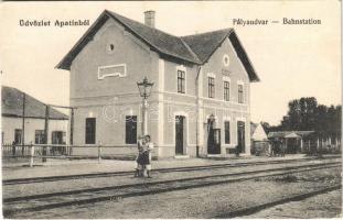 Apatin, Pályaudvar, vasútállomás / Bahnstation / railway station (EK)