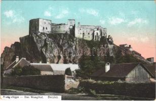Beckó, Beczkó, Beckov; várrom a Vágvölgyben. Gansel Lipót 522. / Beckovsky hrad, Povazie / castle ruins in the Váh valley