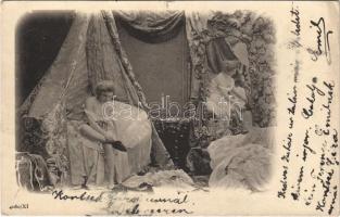 1901 Vetkőző hölgy / Gently erotic undressing lady (EK)