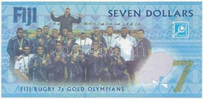 Fidzsi-szigetek 2016. 7$ "7. rögbi olimpiai aranyérem" T:III
Fiji Islands 2016. 7 Dollars...