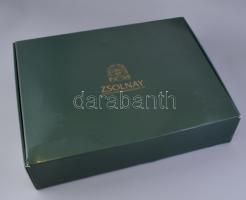 Zsolnay búzavirág mintás 6 személyes mokkás készlet. Kézzel festett, jelzett, hibátlan, eredeti dísz...