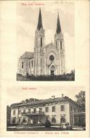 Futak, Futtak, Futog; Római katolikus templom, Grófi kastély. Verlag J. Singer Hoffotograf / Catholic church, castle (fl)