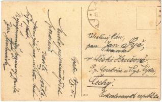 1921 Apatin, Duna részlet, csónakok / Donaupartie / Danube, boats (r)