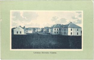 Kevevára, Temeskubin, Kovin; Laktanya. Julius D. / Kaserne / military barracks (kis szakadás / small tear)