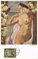 Nach dem Bade / Erotic nude lady. O.G.Z.-L. 291. s: Max Eichler