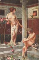 Akt / Erotic nude lady. Nr. 67. Neue Photographische Gesellschaft s: Arno v. Riesen