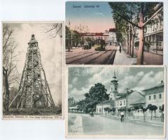 30 db főleg RÉGI történelmi magyar város képeslap vegyes minőségben / 30 mostly pre-1945 historical ...