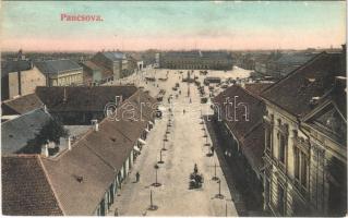 Pancsova, Pancevo; Fő tér, piac. Horovitz Adolf és fia kiadása / main square, market