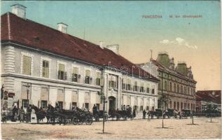 Pancsova, Pancevo; M. kir. törvényszék, lovaskocsik / court, horse-drawn carriages (ázott / wet damage)