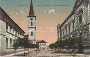 Pancsova, Pancevo; Római katolikus templom, Osztrák-Magyar Bank / Catholic church, Austro-Hungarian Bank