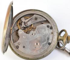 cca 1910 Román Sándor órás Budapest VI. Vilmos császár u. zsebóra. fém tokos, nem működik, számlap s...