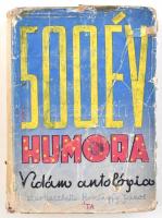 500 év humora. Magyar szerzők vidám írásai. Szerk.: Keményfy János. Bp., (1942), Béta Irodalmi Intézet Rt. 420 p. Kiadói aranyozott félvászon-kötés, kissé sérült gerinccel, kopottas borítóval, rossz állapotú kiadói papír védőborítóval.