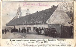 Karlóca, Karlowitz, Sremski Karlovci; Gimnázium / high school (b)
