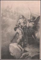 Zichy Mihály rajza után Angerer Gy: Az Úr: "Küzdj és bízva bízzál!". Ember tragédiája XV. ...