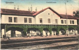 1914 Újverbász, Novi Vrbas (Verbász, Vrbas); Pályaudvar, vasútállomás / railway station