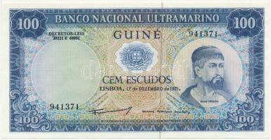 Bissau-Guinea / Portugál Guinea 1971. 100E T:II Guinea Bissau / Portuguese Guinea 1971. 100 Escudos C:XF Krause P#45
