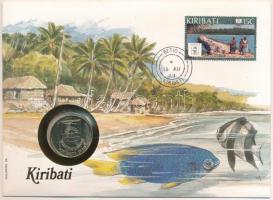 Kiribati 1989. 2$ felbélyegzett borítékban, bélyegzéssel, német nyelvű leírással T:1  Kiribati 1989. 2 Dollars in envelope with stamp and cancellation, with German description C:UNC