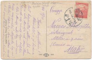 1918 Pöstyén, Piestany; Ferenc József fürdő / spa (ázott / wet damage)