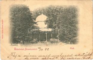 1899 Zombor, Sombor; Park. Kollár József kiadása / park (r)