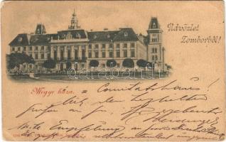 1898 Zombor, Sombor; Megyeháza. Schön Adolf kiadása / county hall (EB)