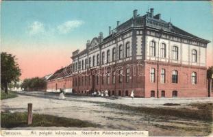 1913 Pancsova, Pancevo; Állami polgári leányiskola. Kohn Samu kiadása / girls school (EK)