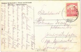 1917 Szilberek, Ulmenau, Backi Brestovac; Kálvária kápolna / Calvarienkapelle / calvary, chapel (EK)